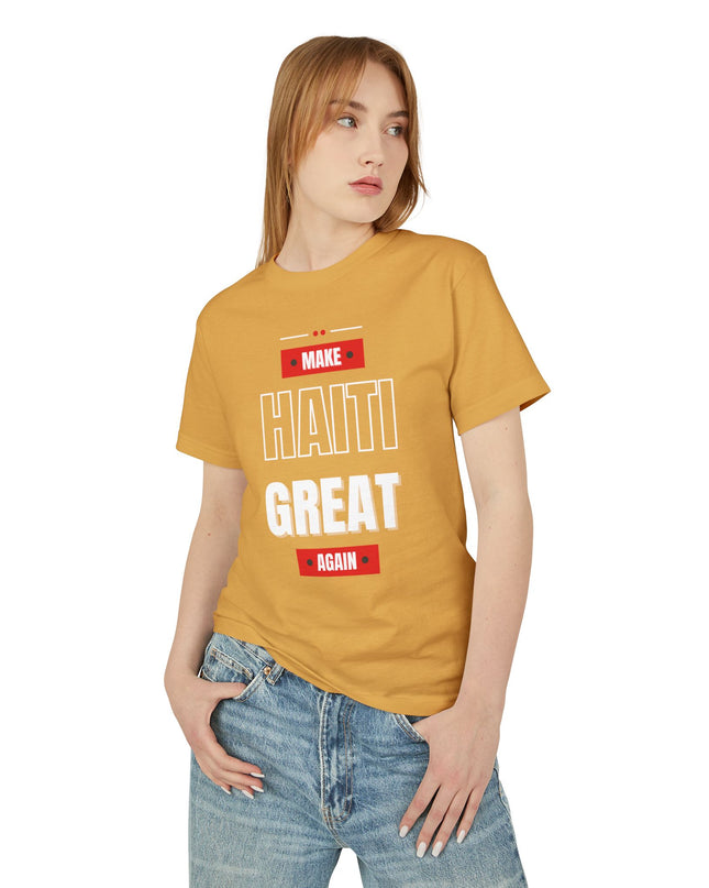 Make Haiti Great Again T-Shirt Haitian Pride Statement Sustainable & Durabl Unisex Garment-Dyed Heavyweight Cotton Tee - CreoleSizzle
