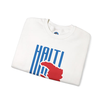 Bold Identity Haiti Pride Crewneck Sweatshirt Diaspora Heritage Series Unisex Premium Streetwear