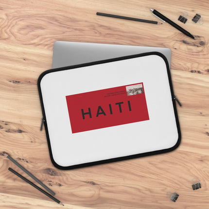 Stamped in Heritage Limited Edition Haiti Postage Laptop Sleeve Diaspora Pride Collection - CreoleSizzle