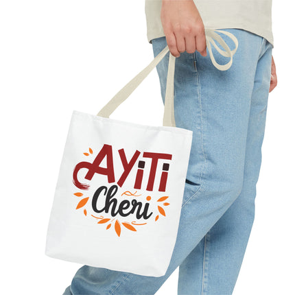 Ayiti Chéri Limited Edition Heritage Tote Bag Sweet Haiti Design - CreoleSizzle