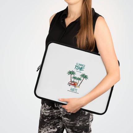 Summer Time Limited Edition Tropical Haiti Laptop Sleeve Creole Heritage Collection - CreoleSizzle