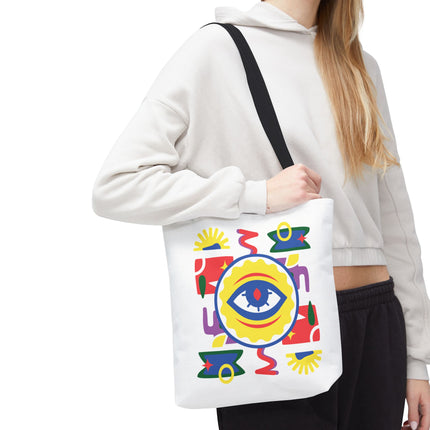 Vodou Eye Haitian Spiritual Art Tote Afro-Haitian Mysticism Design - CreoleSizzle