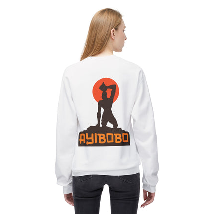 Ayibobo Legacy Spiritual Haitian Heritage Crewneck Sweatshirt Afro-Spiritual Series Unisex Midweight Fleece