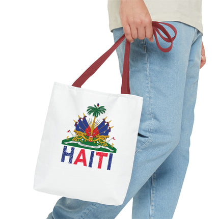 Ayiti Crayon Emblem Educational Heritage Tote Bag Diaspora Kids Edition - CreoleSizzle
