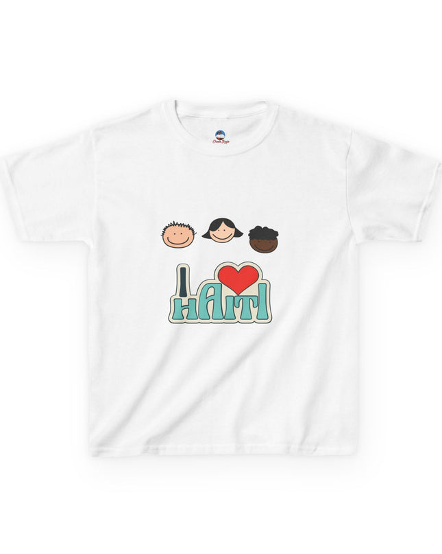 Kids "I Love Haiti" T-Shirt - Fun Haitian Pride Tee for Everyday Wear - Ethically Made Children’s Cotton Shirt - CreoleSizzle