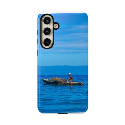Haitian Fisherman Phone Case – Coastal Art Design – Durable, Stylish Caribbean Inspired Case - CreoleSizzle