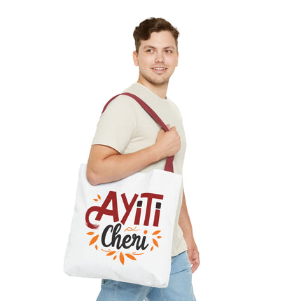 Ayiti Chéri Limited Edition Heritage Tote Bag Sweet Haiti Design - CreoleSizzle