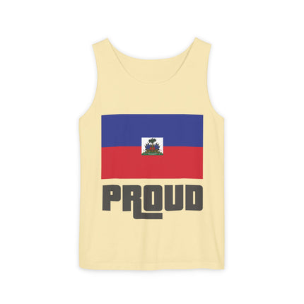 Haitian Proud Tank Top GTA-Inspired Flag Remix Unisex Streetwear Cultural Pride & Gaming Nostalgia