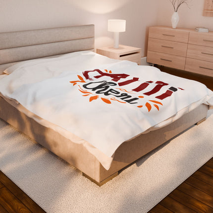 Ayiti Chéri Premium Plush Blanket Festive Heritage and Diaspora Pride Design - CreoleSizzle