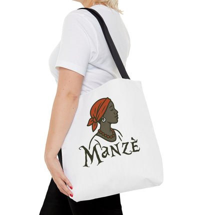 Manzè Limited Edition Heritage Tote Empowering Haitian Women Design - CreoleSizzle