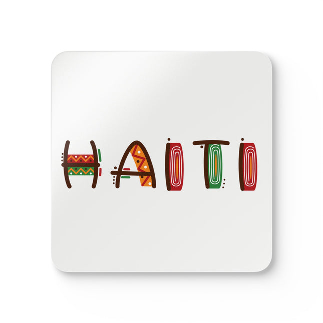 Rara Rhythm Coasters Artistic Haiti Font Coaster Set African Roots Heritage Art