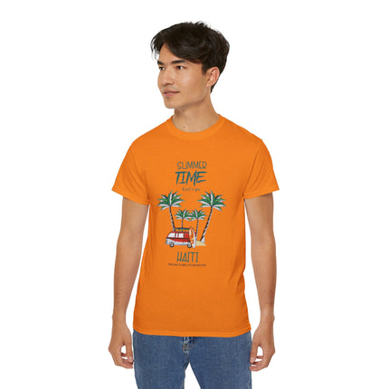 Summer Time in Haiti  Tropical Escape Tee  Haitian Sunshine Series  Unisex Ultra Cotton Tee,