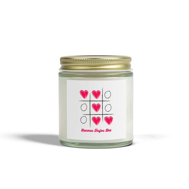Love Candle Lanmou Toujou Bat Haitian-Inspired Romantic Gift Scented Candles, Coconut Apricot Wax (4oz, 9oz) - CreoleSizzle