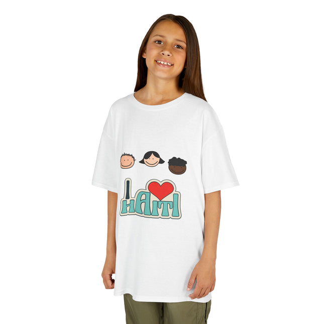 Kids "I Love Haiti" T-Shirt - Fun Haitian Pride Tee for Everyday Wear - Ethically Made Children’s Cotton Shirt - CreoleSizzle
