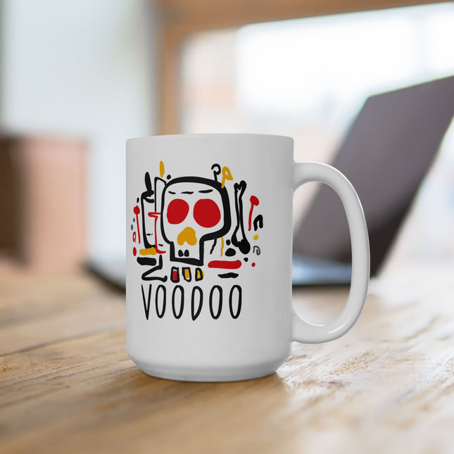 Voodoo Vibrations Limited Afro Haitian Spiritual Power Mug Bold Heritage Cultural Pride Design - CreoleSizzle