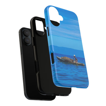 Haitian Fisherman Phone Case – Coastal Art Design – Durable, Stylish Caribbean Inspired Case - CreoleSizzle