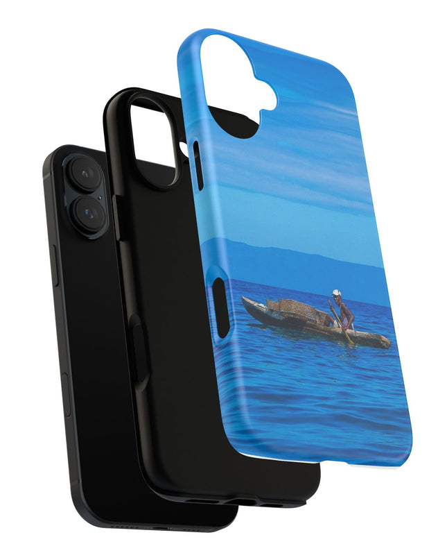 Haitian Fisherman Phone Case – Coastal Art Design – Durable, Stylish Caribbean Inspired Case - CreoleSizzle