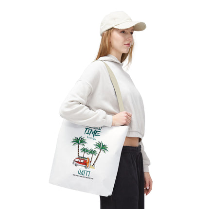 Summer Time Haiti Limited Edition Tropical Design Tote Haitian Beach Vibes - CreoleSizzle