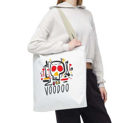 Voodoo Art Haitian Spiritual Symbols Tote Afro-Caribbean Vodou Design - CreoleSizzle