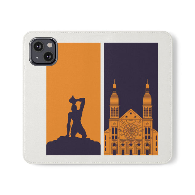 Ayiti Soulscape Marron And Cathedral Mirrored Flip Case for iPhone Edition Symbol of Dual Heritage