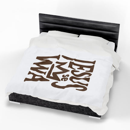 Jezi se Wa Premium Plush Blanket Haitian Faith and Cultural Pride - CreoleSizzle