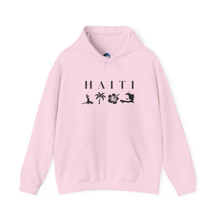 Haiti Island Escape Hoodie Unisex Caribbean Streetwear Tropical Nature Inspired Sweatshirt Caribbean Vibes