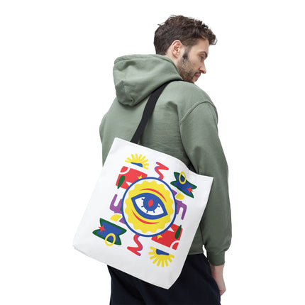 Vodou Eye Haitian Spiritual Art Tote Afro-Haitian Mysticism Design - CreoleSizzle