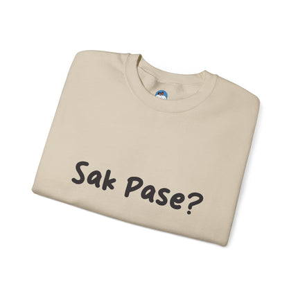 Sak Pasè? Crewneck Sweatshirt Haitian Greeting Series Unisex Streetwear Essential Crewneck Sweatshirt