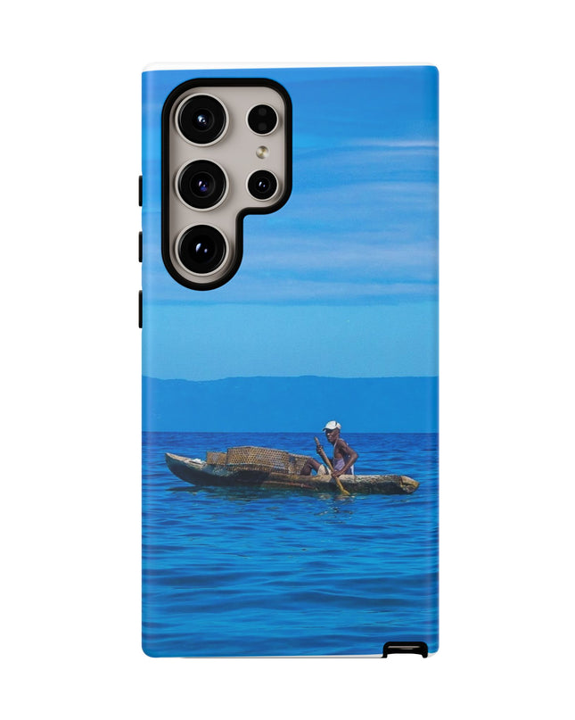 Haitian Fisherman Phone Case – Coastal Art Design – Durable, Stylish Caribbean Inspired Case - CreoleSizzle
