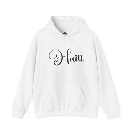 The Calligrapher’s Mark Minimalist Haiti Hoodie Cultural Pride Series Unisex Premium Hoodie