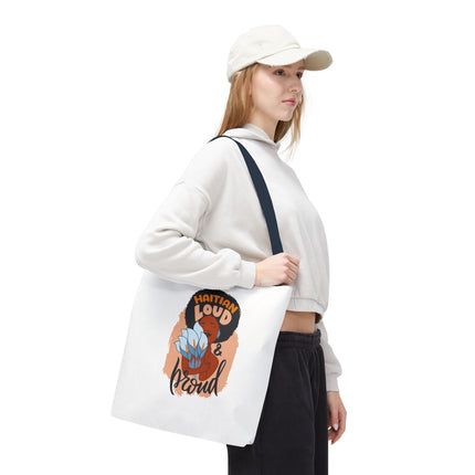 Haitian Loud & Proud Premium Cultural Tote Bags Limited Artist Edition - CreoleSizzle