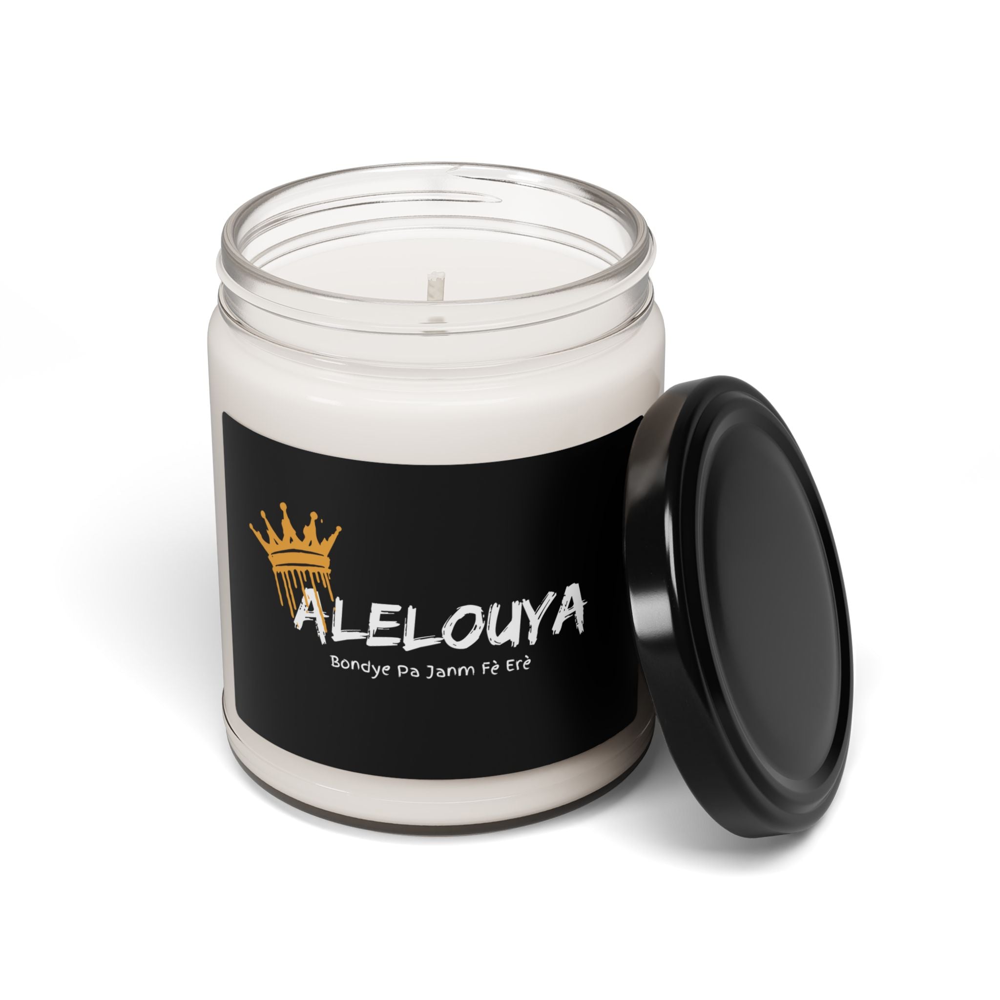 Alelouya Scented Candle – Haitian Inspired Soy Wax Candle – Uplifting Home Décor Gift Scented Soy Candle, 9oz