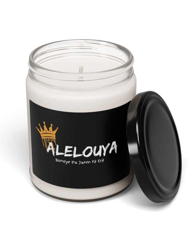 Alelouya Scented Candle – Haitian Inspired Soy Wax Candle – Uplifting Home Décor Gift Scented Soy Candle, 9oz - CreoleSizzle