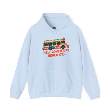 Tap-Tap Spirit New Adventure Never Stop Hoodie Haitian Travel Culture Series Unisex Adventure Sweatshirt