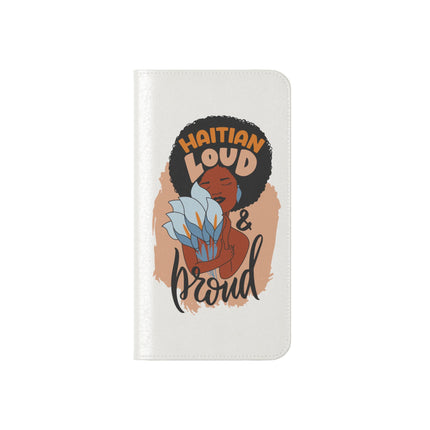 Haitian Loud and Proud Limited Heritage Edition Tee Flip Cases Stylish Phone Wallet Cultural Power Statement