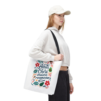 Haiti Chéri Mwen Renmenw Limited Edition Heritage Tote Love Letter to Haiti - CreoleSizzle