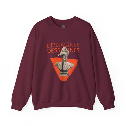 Bold Dessalines Crewneck Sweatshirt Haitian Independence Statement Piece Unisex Heritage Pullover Comfortable Sweatshirt