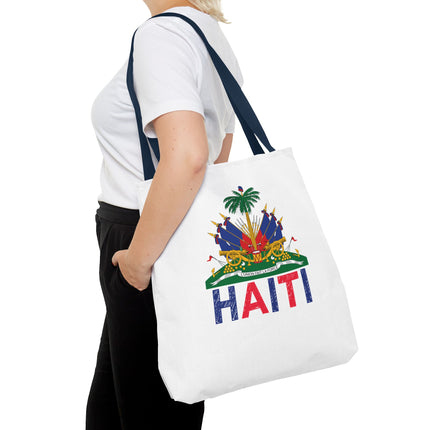 Ayiti Crayon Emblem Educational Heritage Tote Bag Diaspora Kids Edition - CreoleSizzle