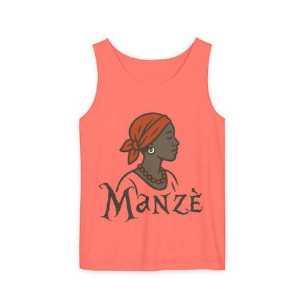 Mazè Haitian Woman Empowerment Tank Top Creole Pride Series Unisex Summer Festival Wear