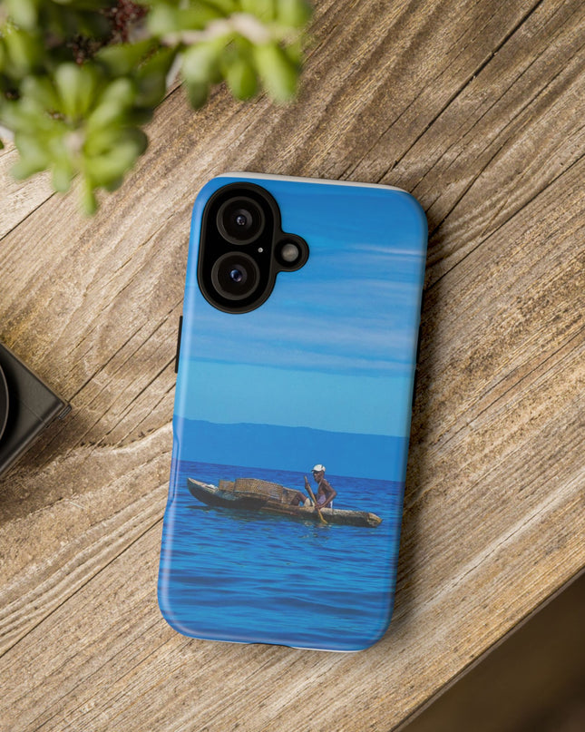 Haitian Fisherman Phone Case – Coastal Art Design – Durable, Stylish Caribbean Inspired Case - CreoleSizzle