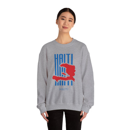 Bold Identity Haiti Pride Crewneck Sweatshirt Diaspora Heritage Series Unisex Premium Streetwear