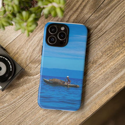 Haitian Fisherman Phone Case – Coastal Art Design – Durable, Stylish Caribbean Inspired Case - CreoleSizzle
