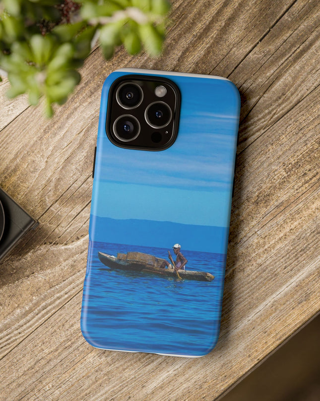 Haitian Fisherman Phone Case – Coastal Art Design – Durable, Stylish Caribbean Inspired Case - CreoleSizzle