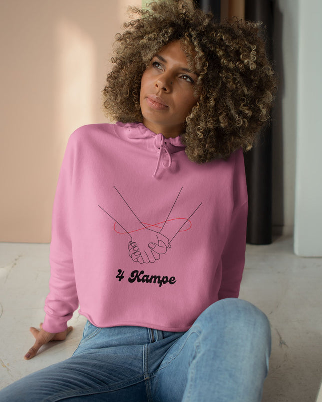 4 Kampe Crop Hoodie Stylish Haitian Unity Design Soft Fleece Comfort Crop Hoodie - CreoleSizzle