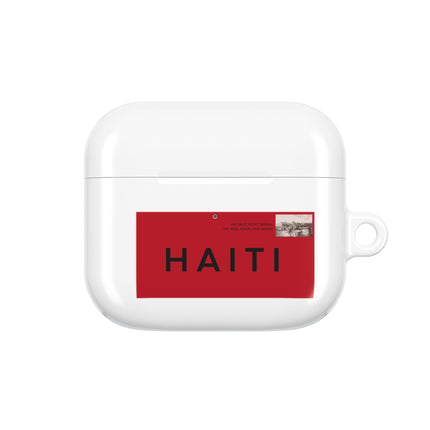 Haiti Postage Stamp Modern Diaspora Tribute AirPods Case Cultural Connection Series