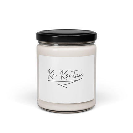 Kè Kontan Happy Heart Minimalist Candle Elegant Haitian Joy Collection - CreoleSizzle