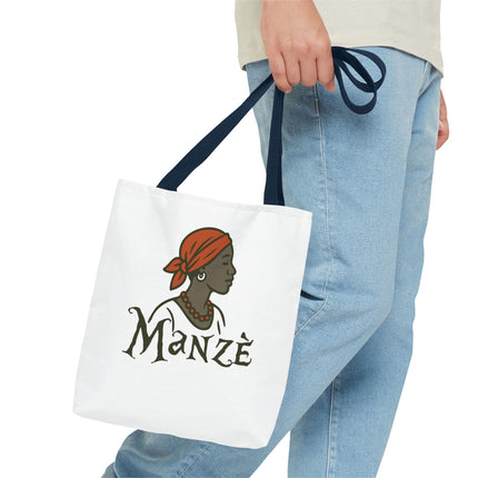 Manzè Limited Edition Heritage Tote Empowering Haitian Women Design - CreoleSizzle
