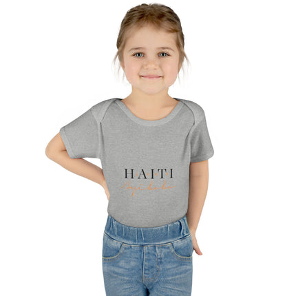 Haitian Heritage Baby Bodysuit Infant Cultural Series Premium Unisex Onesie Cute Infant Apparel, Baby Shower Gift