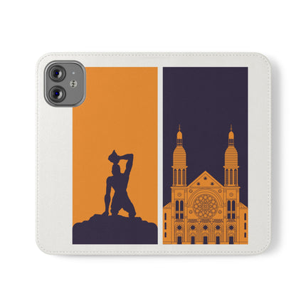 Ayiti Soulscape Marron And Cathedral Mirrored Flip Case for iPhone Edition Symbol of Dual Heritage