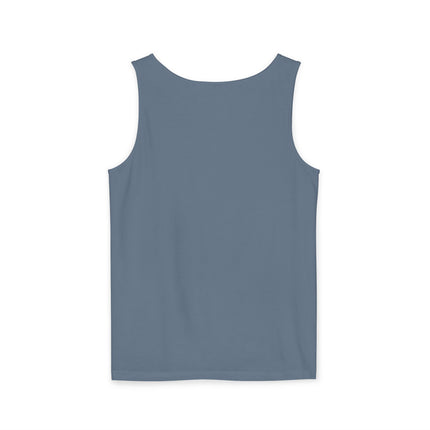 Haiti Chéri Playful Tropical Island Tank Top Cartoon Script Design Unisex Garment-Dyed Summer Shirt